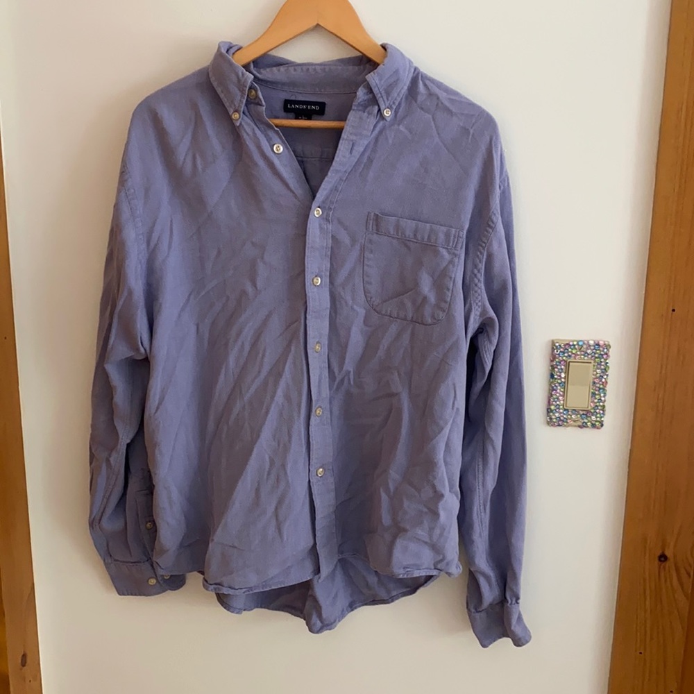 Lands end button up shirt